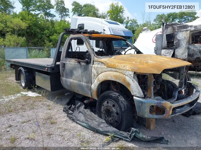 2015 Ford F-550 Chassis Xl VIN: 1FDUF5HY2FEB12801 Lot: 42728185