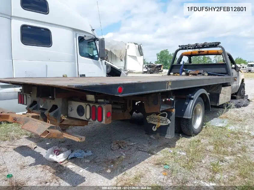 2015 Ford F-550 Chassis Xl VIN: 1FDUF5HY2FEB12801 Lot: 42728185