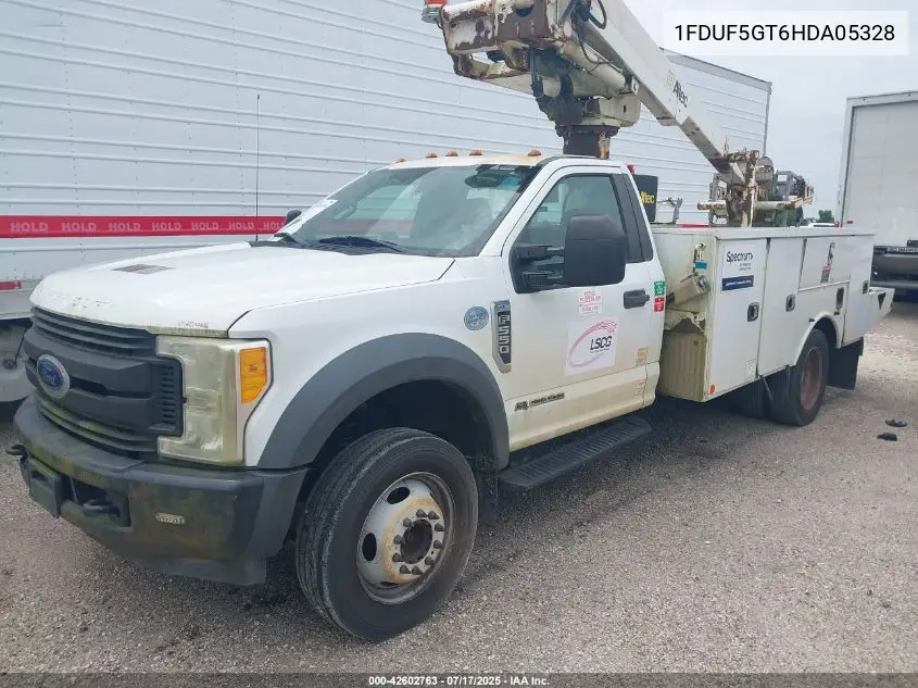 2017 Ford F-550 Chassis Xl VIN: 1FDUF5GT6HDA05328 Lot: 42602763