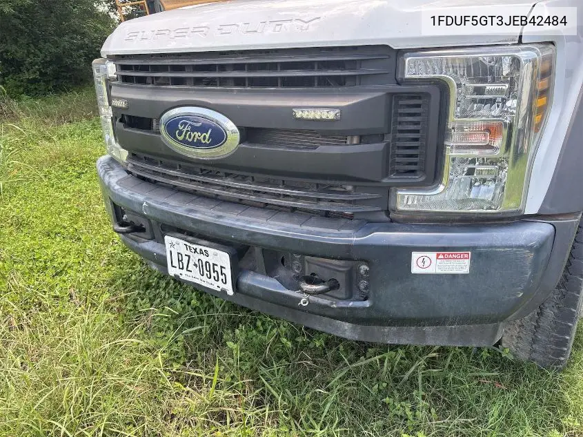 2018 Ford F-550 Chassis Xl VIN: 1FDUF5GT3JEB42484 Lot: 42829300