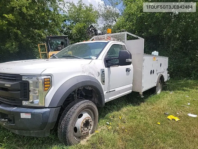 2018 Ford F-550 Chassis Xl VIN: 1FDUF5GT3JEB42484 Lot: 42829300