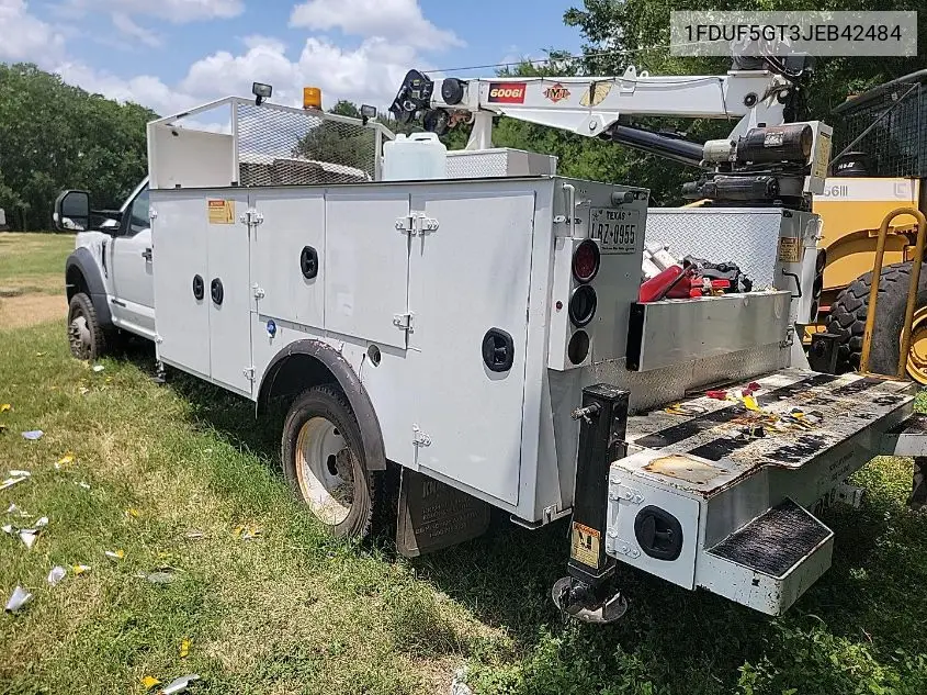 2018 Ford F-550 Chassis Xl VIN: 1FDUF5GT3JEB42484 Lot: 42829300