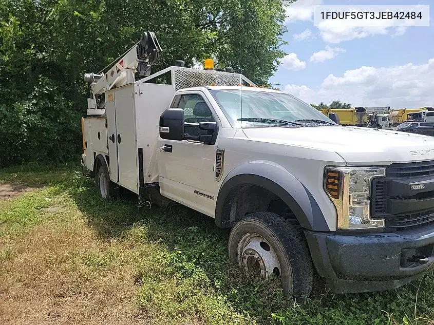 2018 Ford F-550 Chassis Xl VIN: 1FDUF5GT3JEB42484 Lot: 42829300