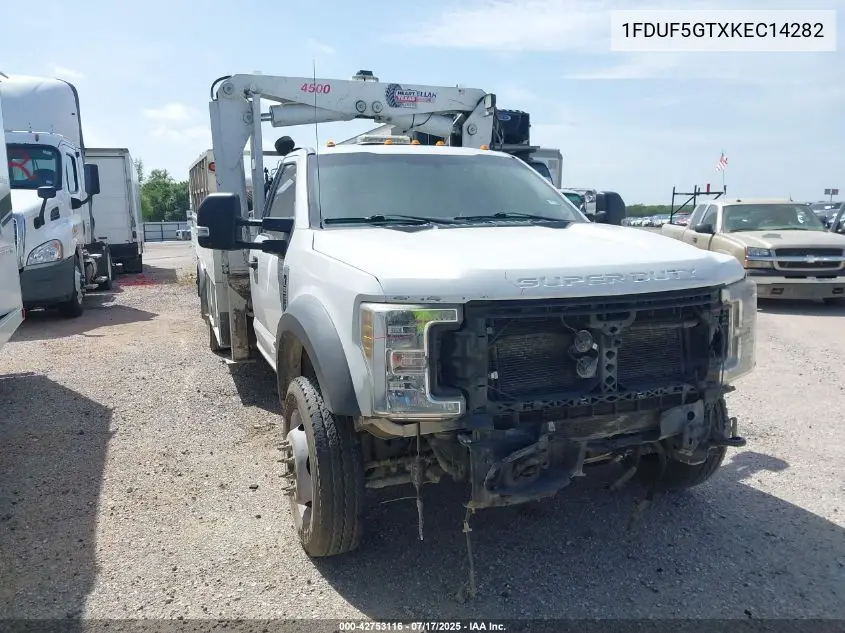 2019 Ford F-550 Chassis Xl VIN: 1FDUF5GTXKEC14282 Lot: 42753116