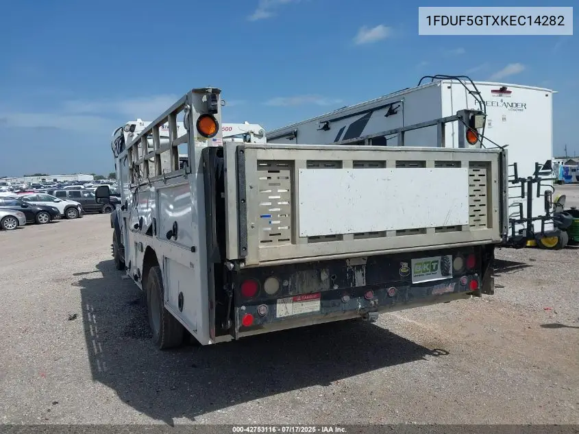 2019 Ford F-550 Chassis Xl VIN: 1FDUF5GTXKEC14282 Lot: 42753116