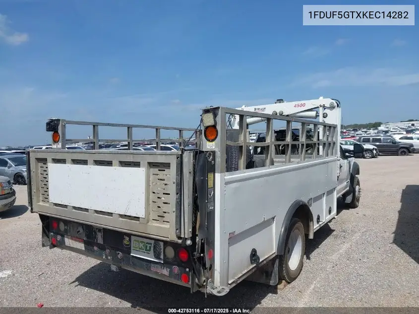 2019 Ford F-550 Chassis Xl VIN: 1FDUF5GTXKEC14282 Lot: 42753116