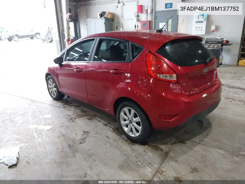 2011 Ford Fiesta Se VIN: 3FADP4EJ1BM137752 Lot: 42241935