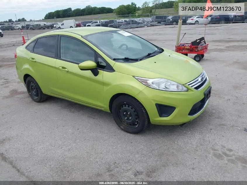 2012 Ford Fiesta Se VIN: 3FADP4BJ9CM123670 Lot: 42622095