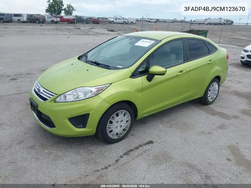 2012 Ford Fiesta Se VIN: 3FADP4BJ9CM123670 Lot: 42622095