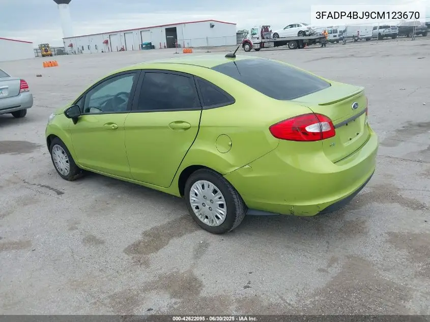 2012 Ford Fiesta Se VIN: 3FADP4BJ9CM123670 Lot: 42622095