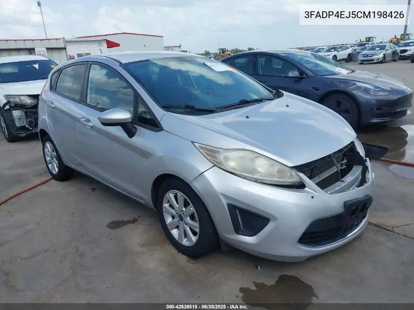 2012 Ford Fiesta Se VIN: 3FADP4EJ5CM198426 Lot: 42626518