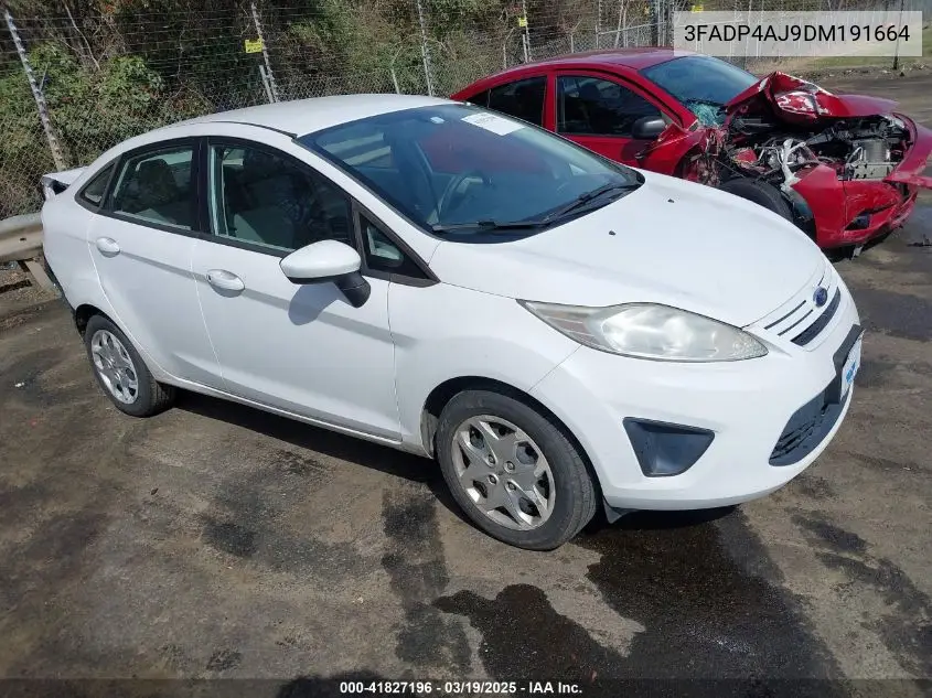 2013 Ford Fiesta S VIN: 3FADP4AJ9DM191664 Lot: 41827196