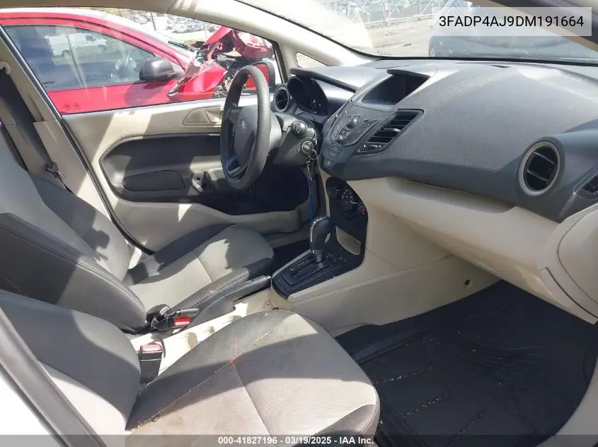 2013 Ford Fiesta S VIN: 3FADP4AJ9DM191664 Lot: 41827196