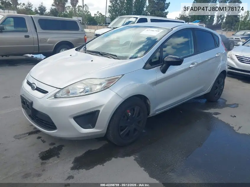 2013 Ford Fiesta S VIN: 3FADP4TJ8DM178174 Lot: 42256759