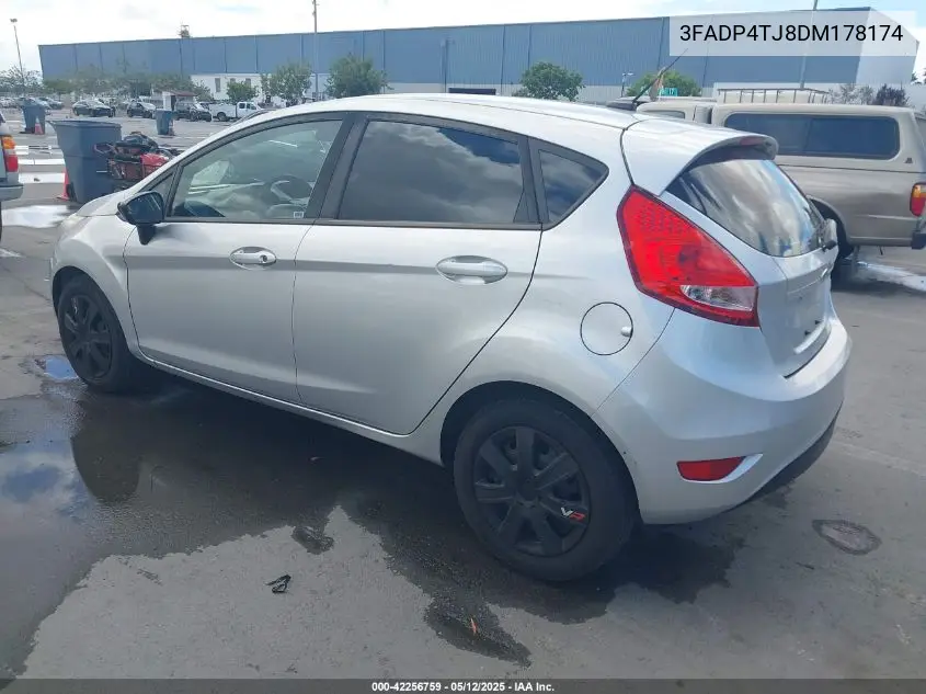 2013 Ford Fiesta S VIN: 3FADP4TJ8DM178174 Lot: 42256759
