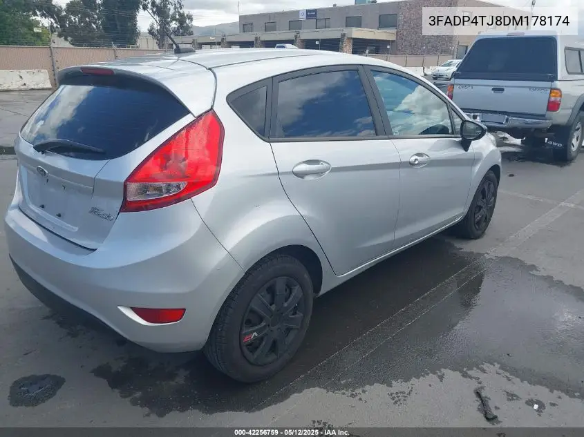 2013 Ford Fiesta S VIN: 3FADP4TJ8DM178174 Lot: 42256759