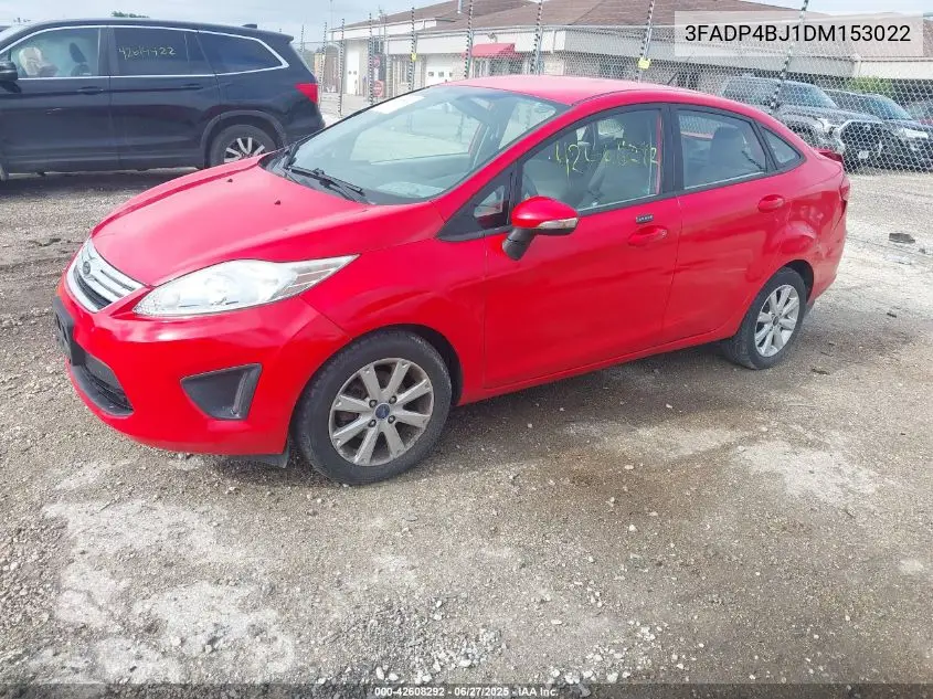 2013 Ford Fiesta Se VIN: 3FADP4BJ1DM153022 Lot: 42608292