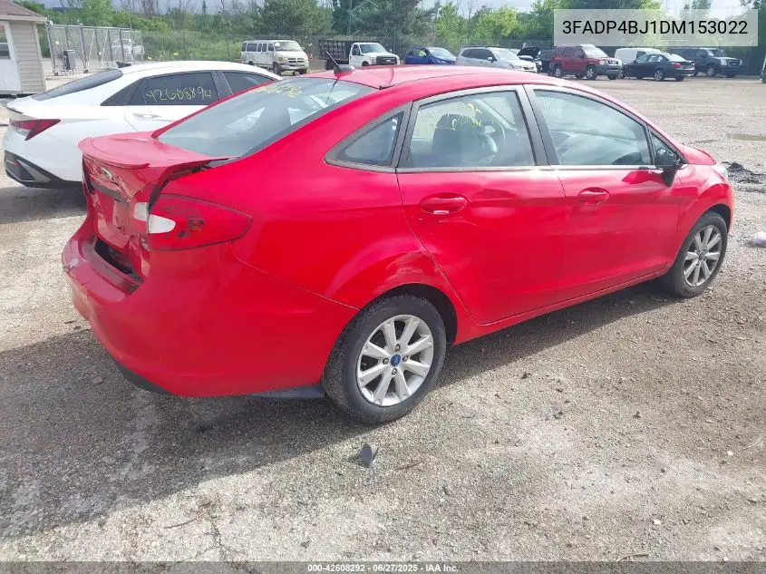 2013 Ford Fiesta Se VIN: 3FADP4BJ1DM153022 Lot: 42608292