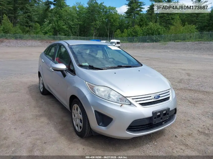 2013 Ford Fiesta S VIN: 3FADP4AJ8DM173687 Lot: 42615295