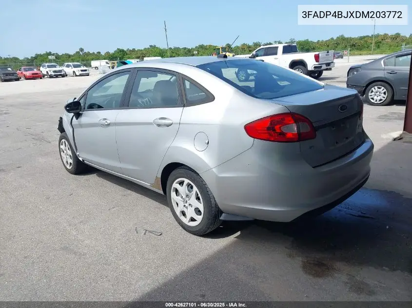 2013 Ford Fiesta Se VIN: 3FADP4BJXDM203772 Lot: 42627101