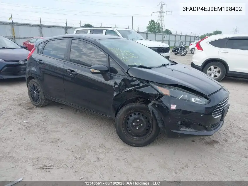 2014 Ford Fiesta Se VIN: 3FADP4EJ9EM198402 Lot: 12340561