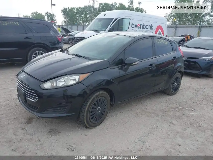 2014 Ford Fiesta Se VIN: 3FADP4EJ9EM198402 Lot: 12340561