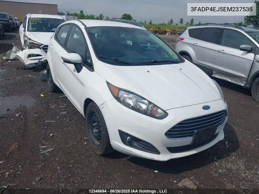 2014 Ford Fiesta VIN: 3FADP4EJ5EM237535 Lot: 12346694