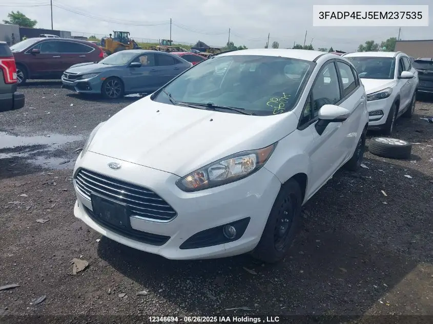 2014 Ford Fiesta VIN: 3FADP4EJ5EM237535 Lot: 12346694