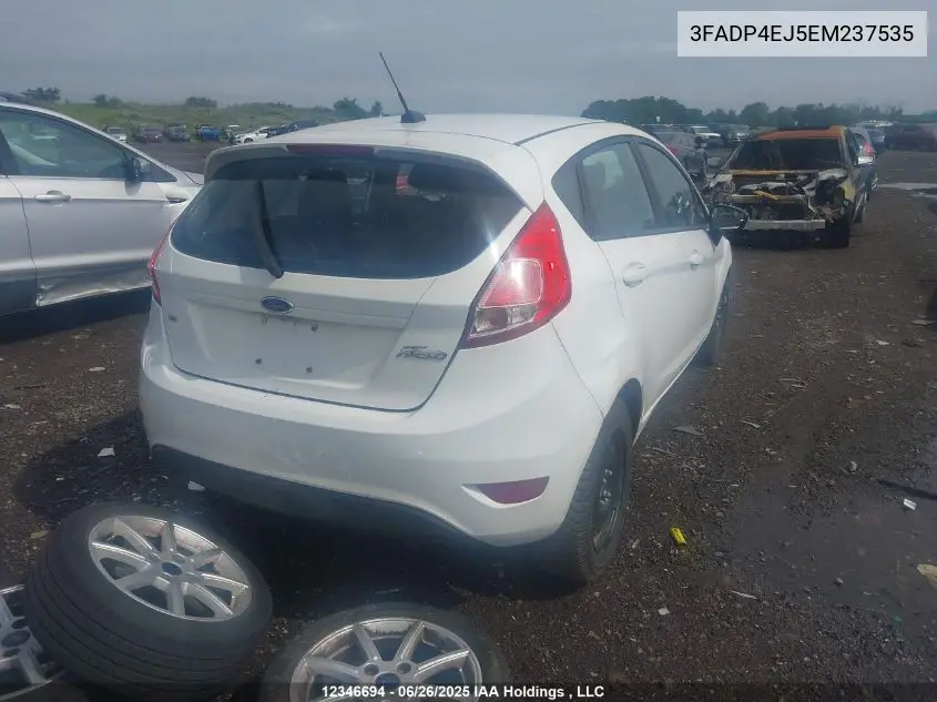 2014 Ford Fiesta VIN: 3FADP4EJ5EM237535 Lot: 12346694