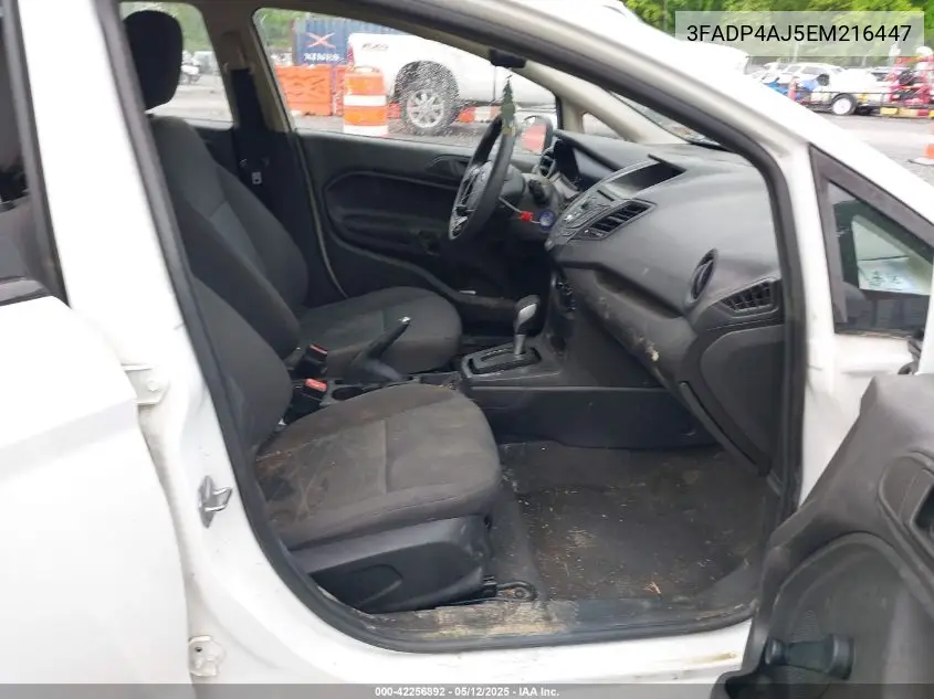 2014 Ford Fiesta S VIN: 3FADP4AJ5EM216447 Lot: 42256892