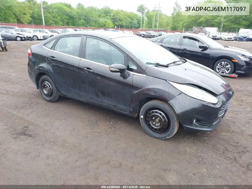 2014 Ford Fiesta Titanium VIN: 3FADP4CJ6EM117097 Lot: 42260400