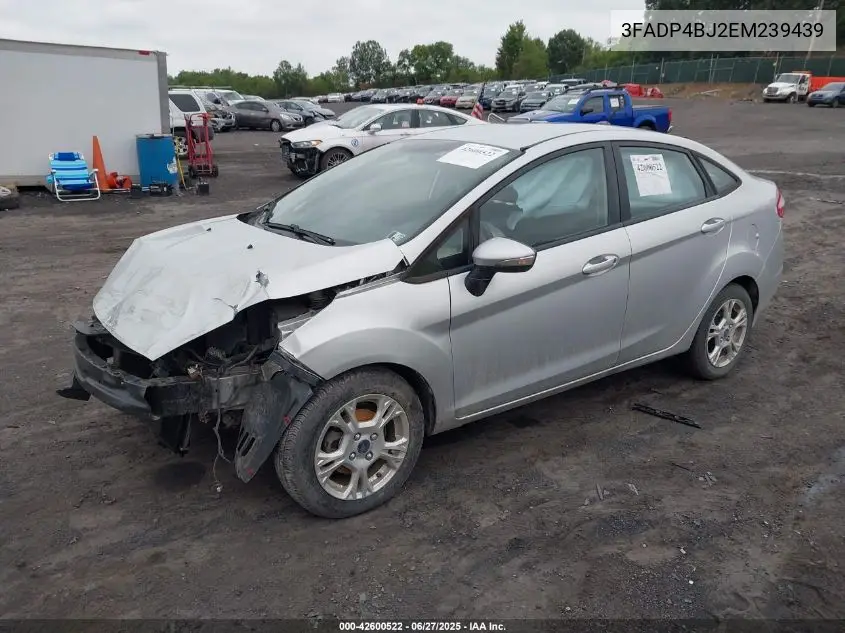 2014 Ford Fiesta Se VIN: 3FADP4BJ2EM239439 Lot: 42600522