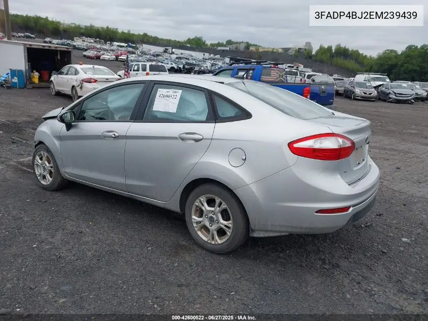 2014 Ford Fiesta Se VIN: 3FADP4BJ2EM239439 Lot: 42600522