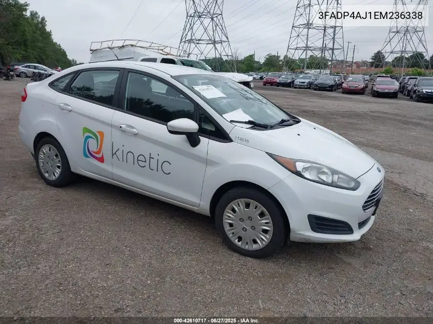 2014 Ford Fiesta S VIN: 3FADP4AJ1EM236338 Lot: 42610717
