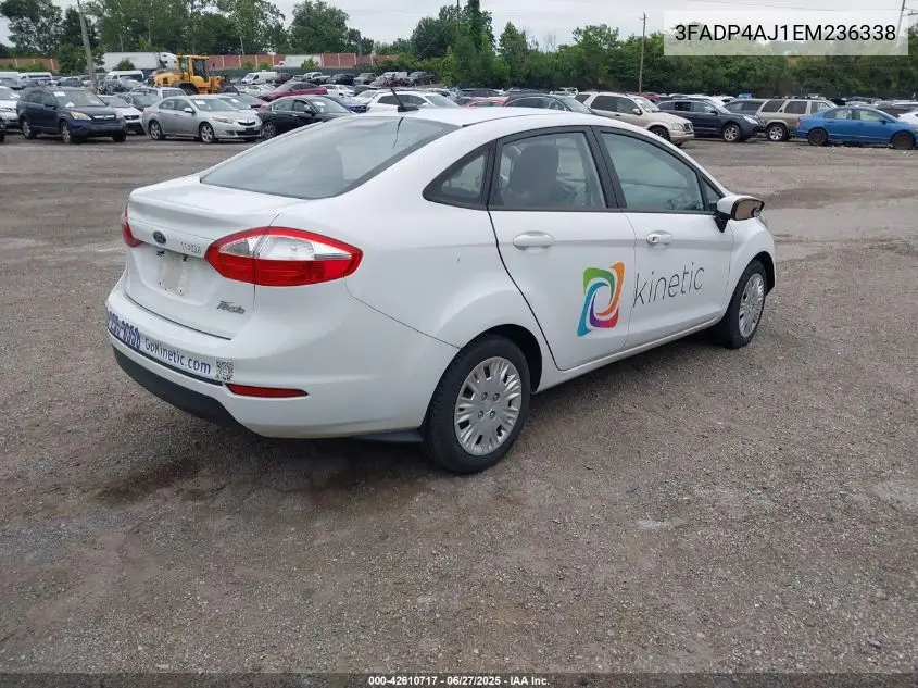 2014 Ford Fiesta S VIN: 3FADP4AJ1EM236338 Lot: 42610717