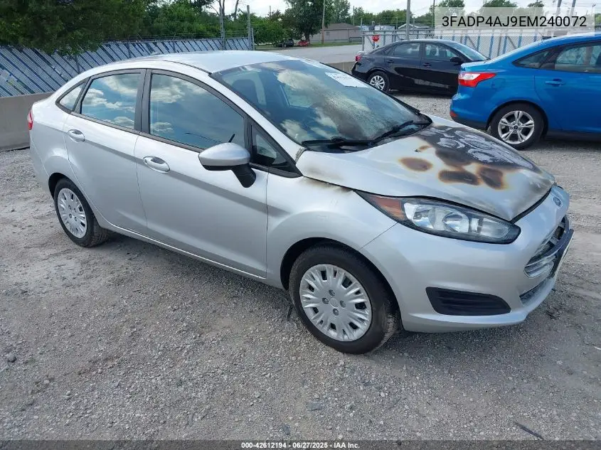 2014 Ford Fiesta S VIN: 3FADP4AJ9EM240072 Lot: 42612194