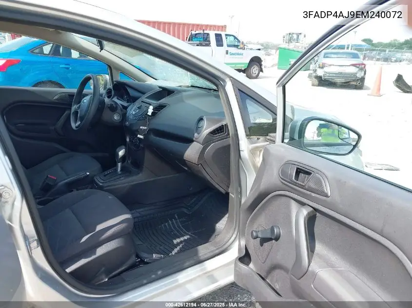 2014 Ford Fiesta S VIN: 3FADP4AJ9EM240072 Lot: 42612194