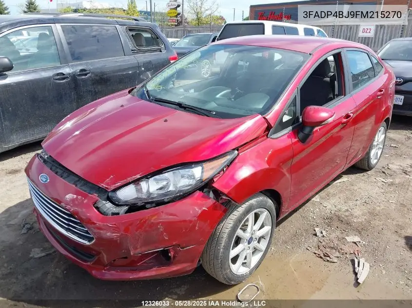 2015 Ford Fiesta Se VIN: 3FADP4BJ9FM215270 Lot: 12326033