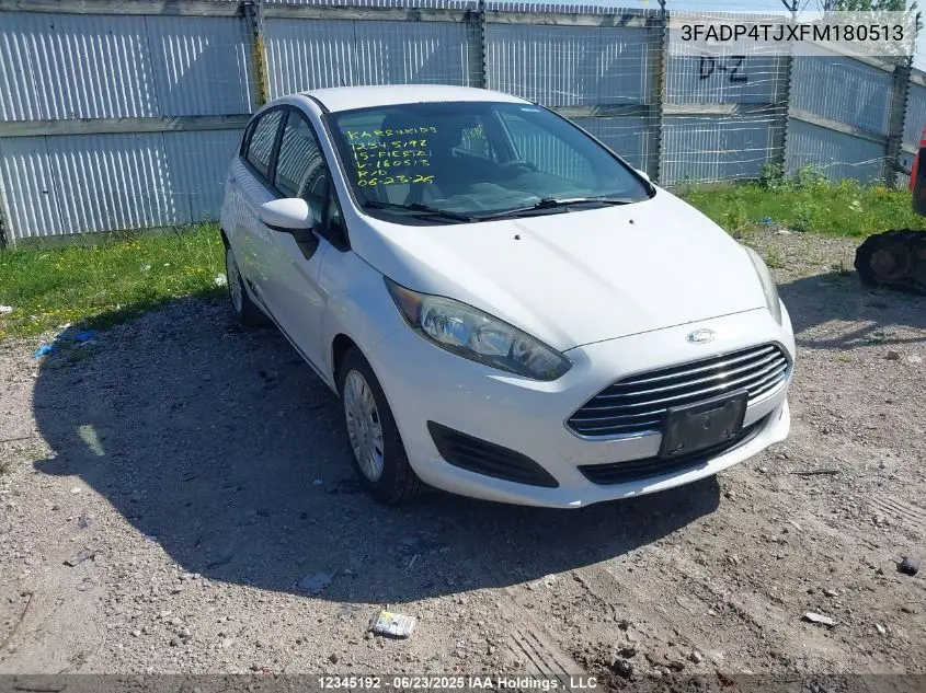 2015 Ford Fiesta S VIN: 3FADP4TJXFM180513 Lot: 12345192