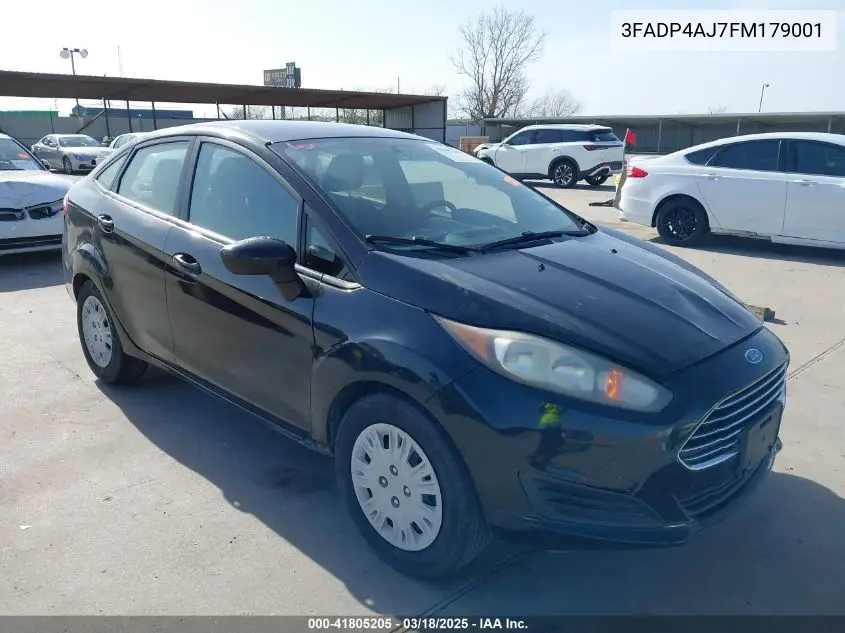 2015 Ford Fiesta S VIN: 3FADP4AJ7FM179001 Lot: 41805205