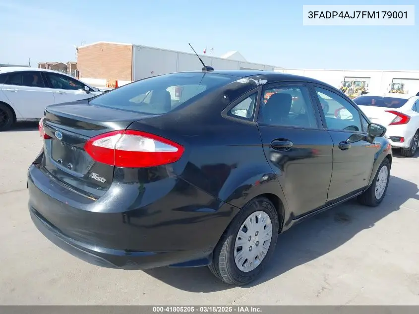 2015 Ford Fiesta S VIN: 3FADP4AJ7FM179001 Lot: 41805205