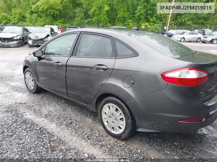 2015 Ford Fiesta Se VIN: 3FADP4BJ2FM219015 Lot: 42241665