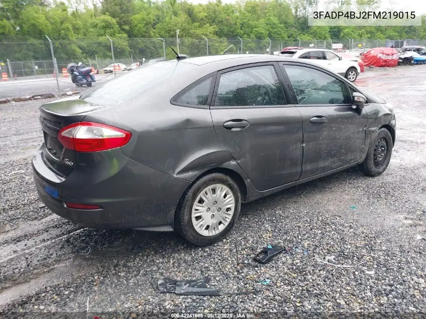 2015 Ford Fiesta Se VIN: 3FADP4BJ2FM219015 Lot: 42241665