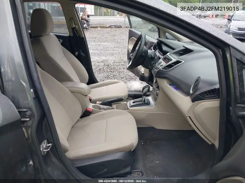 2015 Ford Fiesta Se VIN: 3FADP4BJ2FM219015 Lot: 42241665
