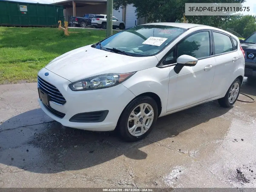 2015 Ford Fiesta VIN: 3FADP4EJ5FM118675 Lot: 42262709