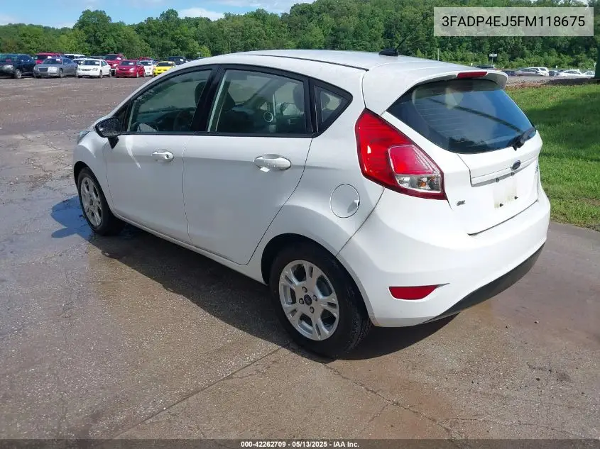 2015 Ford Fiesta VIN: 3FADP4EJ5FM118675 Lot: 42262709
