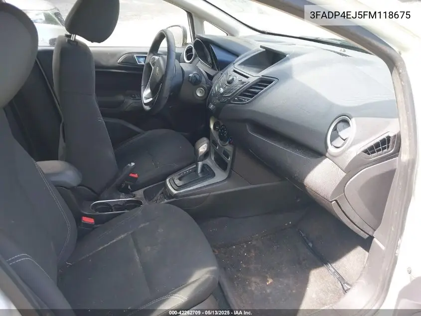 2015 Ford Fiesta VIN: 3FADP4EJ5FM118675 Lot: 42262709