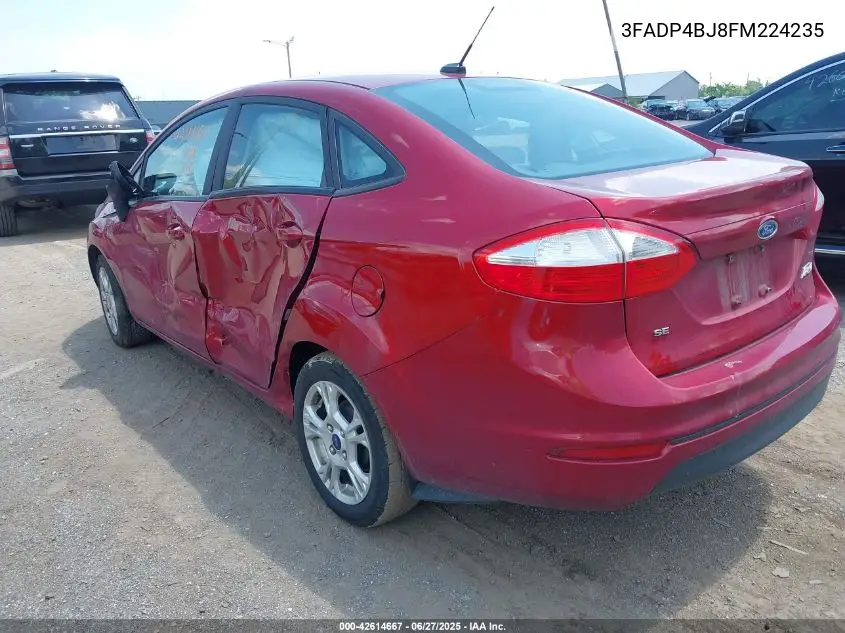 2015 Ford Fiesta Se VIN: 3FADP4BJ8FM224235 Lot: 42614667