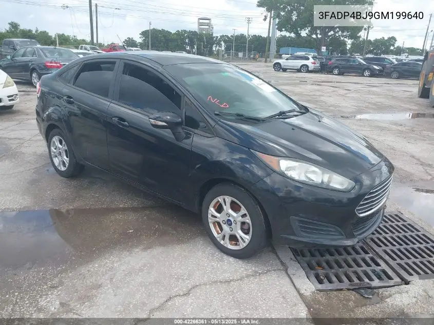 2016 Ford Fiesta Se VIN: 3FADP4BJ9GM199640 Lot: 42266361