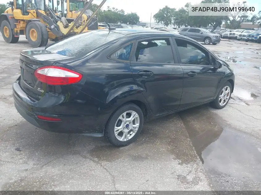 2016 Ford Fiesta Se VIN: 3FADP4BJ9GM199640 Lot: 42266361